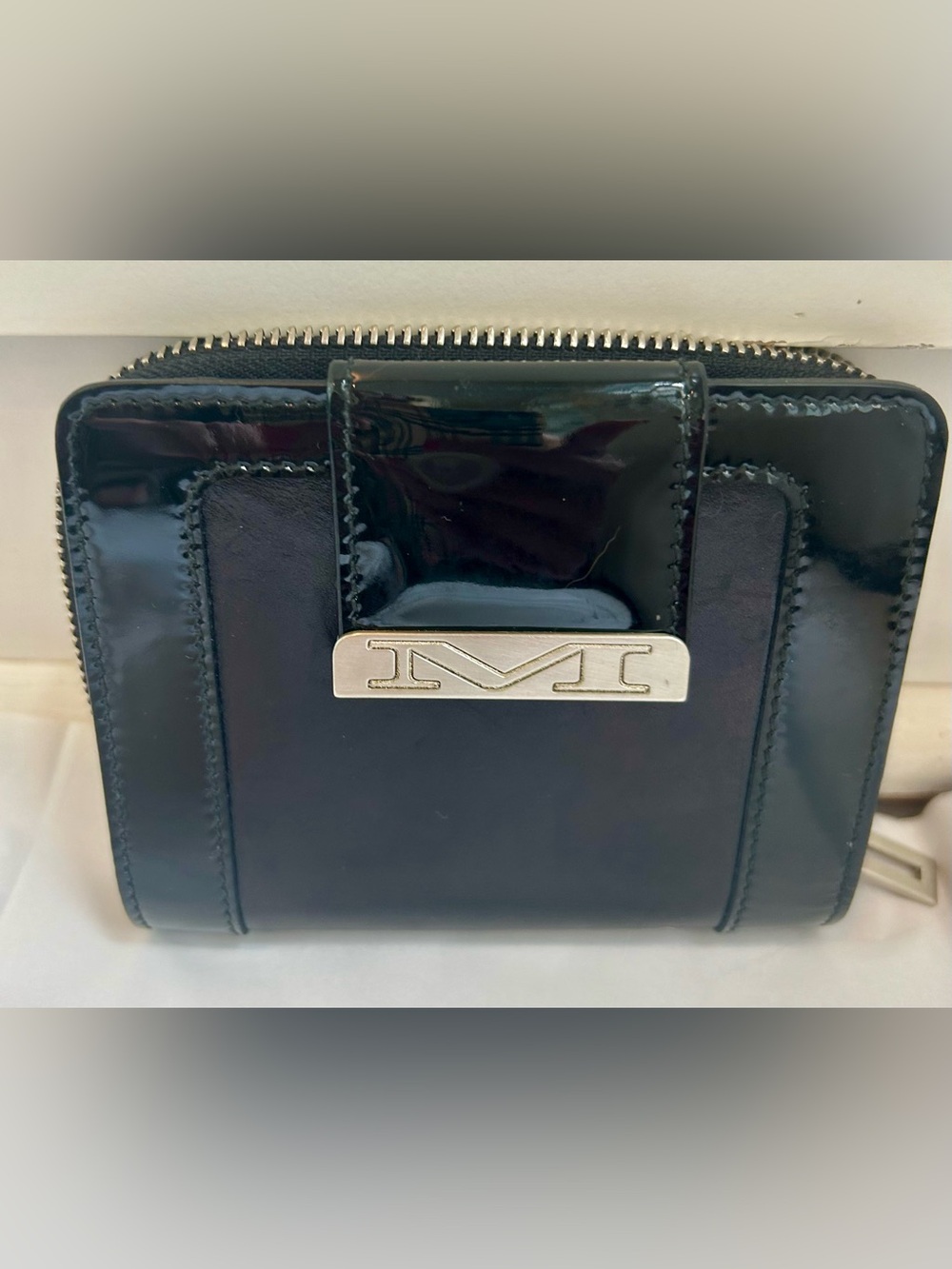 BRUNO MAGLI VINTAGE BLACK LEATHER WITH PATENT TRIM ITALY